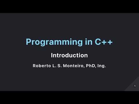 Programming in C++ - 12 - Introduction