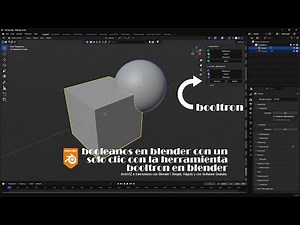 44.- Booleanos en Blender con un solo clic con la herramienta Booltron