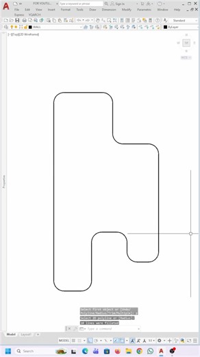 How To Use Fillet Comment In Autocad || Autocad Tutorials || Autocad Shortcuts Keys || #autocad