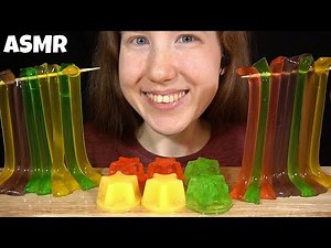 ASMR FRUIT JELLY & JELLY NOODLES MUKBANG (No Talking) EATING SOUNDS