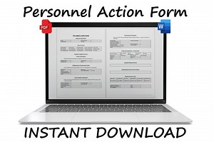 Personnel Action Form | PAF | Administrative Templates | Instant Download | Human Resources Printable | Employee Report | Procedure Document - Etsy Australia