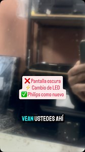 📺 Este Philips se veía oscuro… casi muerto. No era la pantalla, no era magia 👀 👉 Eran las tiras de LED. Se cambiaron y volvió a verse impecable ✨ Mirá el antes y después 👇 Reparado por @tecnicoentelevisores #tips #serviciotécnico #electronica #reparacion #service COMO CAMBIAR LOD LED A UN TV PHILIPS | German Gaude