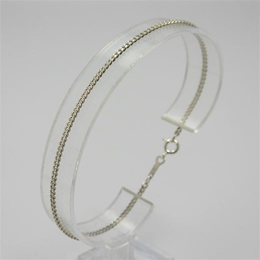 Fine 835 Silver Bracelet 2 Mm - Etsy