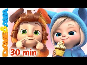 😻 Little Kittens | Dave and Ava Nursery Rhymes | Alphabet Train | Baby Rhymes and Kids Songs 😻