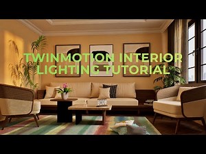 Twinmotion 2025.2 | Interior Lighting Tutorial | Warm & Realistic Living Room Render
