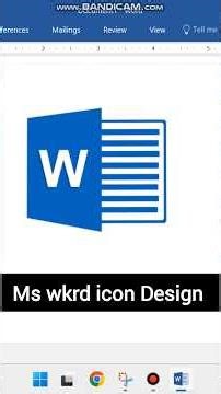 Ms word logo design #msword #mswordlogo #shorts