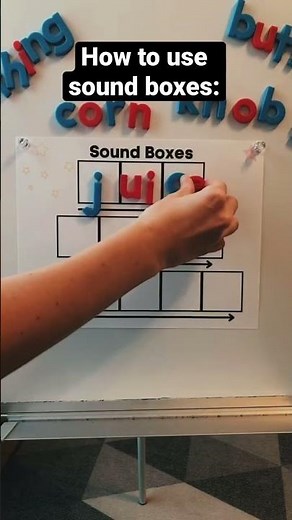 How to use Sound Boxes! 🌽 #phonics #spelling #learntoread #teacher #parents #scienceofreading