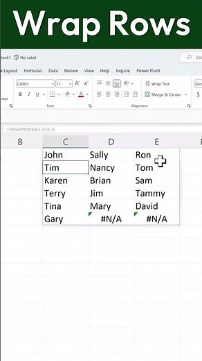 Wrap Entire Tables in SECONDS with Excel's ROWS Function!