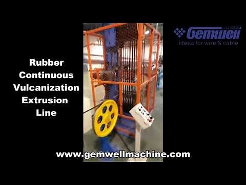 rubber continuous vulcanization extrusion line