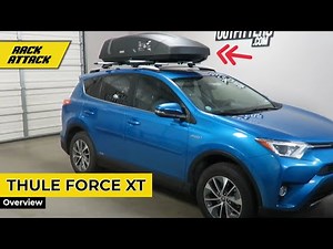 Toyota Rav4 with Thule Force XT L 16 CF Roof Top Cargo Luggage Box
