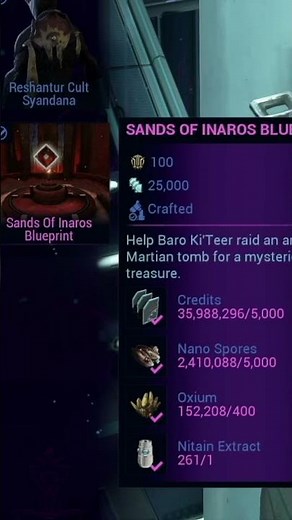 How to Get Inaros (Sands of Inaros Quest) in Warframe