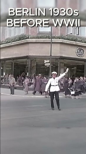 BERLIN - 1930s Real Sounds, No Music, AI Restored (Color & FPS)