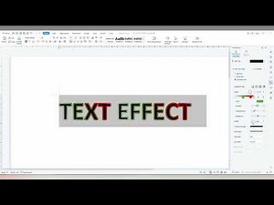 How to in create text with gradient outline design wps office writer