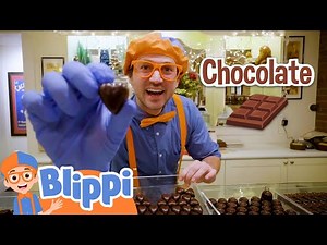 Blippi Makes Candy At The Chocolate Shop | Educational Videos for Kids