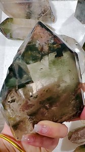 Garden quartz specimen tower with rainbow 🌈 #crystal | SD Crystal