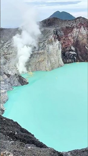 The Blue Fire Volcano of Indonesia #shorts