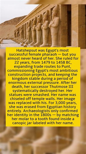 The Woman Who Ruled Ancient Egypt and Erased Herself From History