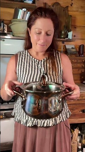 18/10 stainless steel stock pot for cottage kitchen cooking—perfect for farmhouse kitchens, soups,