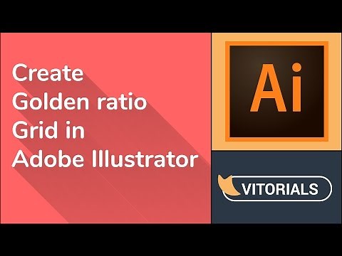 How to set up Golden Ratio grid in Adobe illustrator. Rectangle grid tool tutorial