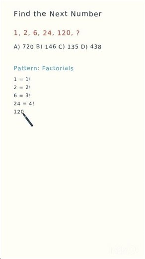 TNPSC Group 4 2021 Maths 🔥 Number Series Trick | 1,2,6,24,120,? | Factorial Shortcut