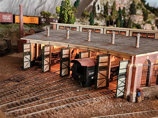 Budget Model Railroading DIY | Hi all! I just wanted to introduce myself and share a photo I took awhile back of The Brick Roundhouse from South River Modelworks thatI built a few y... | Facebook