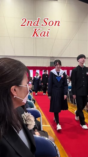 Junior High School Graduation Day in Japan
