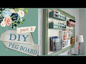 DIY CRAFT ROOM PEGBOARD ORGANIZATION + IKEA HACK {GET IT DONE CHALLENGE} BORED OR BANANAS DIY
