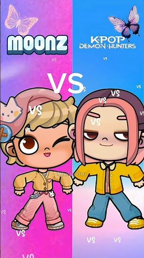 Avatar World New Trend Romance Saja Boys VS Sunny Moonz #avatarworld #pazu #kpopdemonhunters #shorts