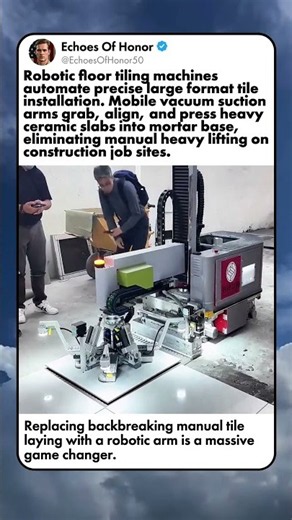 AUTOMATED ROBOTIC TILE LAYING MACHINE