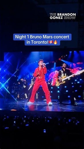Night 1 Bruno Mars concert in Toronto!🇨🇦🔥