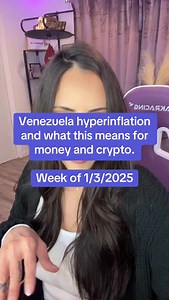 5.5K views · 194 reactions | Venezuela hyperinflation and what this means for money and crypto. Week of 1/3/2025 #crypto #bitcoin #money #Venezuela #inflation | Crypto Wendy O | Facebook