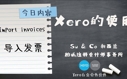 Xero的使用教程 - Import Invoices 导入发票