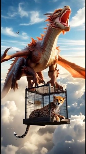 The Dragon Who Saved a Cheetah | Epic Fantasy Short Story #3danimation #animals