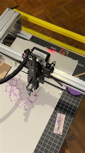 On test avec de la peinture *BOOP-BOOP* #creativecoding #artgeneratif #art #p5js #fullcontrol