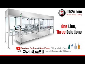 Aseptic Ophthalmic Unscrambling, Filling ,Plugging and Capping System