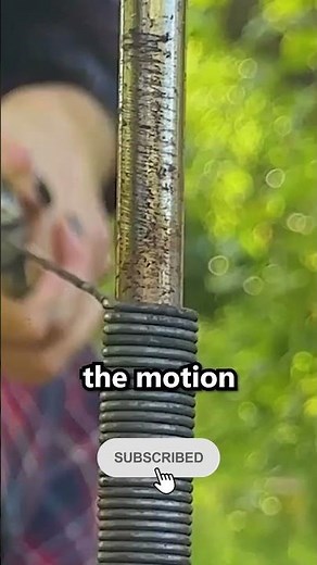 Pulling spring with pliers, making a new wire