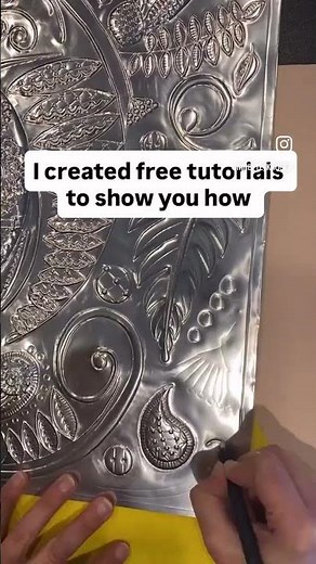 Free Metal Embossing Tutorials for Beginners #crafttutorial #craftideas #metalcrafts