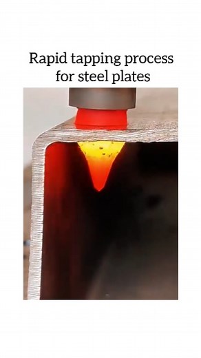 Engineering and Technology on Instagram: "The rapid tapping process for steel plates involves using specialized tapping machines or CNC equipment to create threaded holes in steel plates quickly and efficiently. This method typically employs a high-speed spindle and advanced tooling to enhance precision and reduce cycle times. The process is optimized by selecting the right tap geometry, cutting speeds, and coolant application, ensuring minimal wear on tools and maximizing production rates while