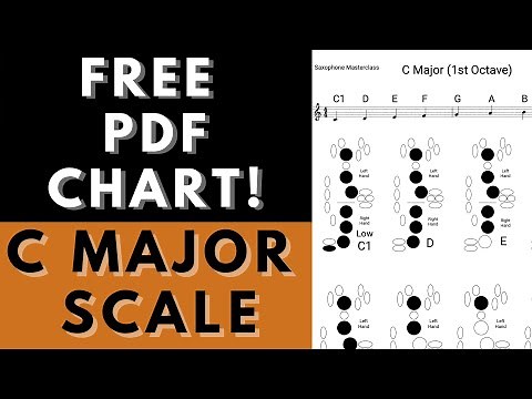 C Major Sax Scale & Fingerings (FREE PDF Chart!)