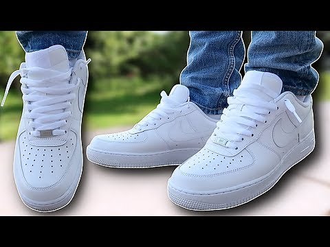 How To Lace Nike Air Force 1s Loosely (THE BEST WAY!!)