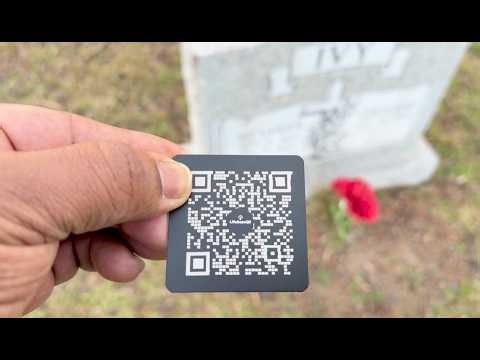 How To Install QR Code On A Tombstone