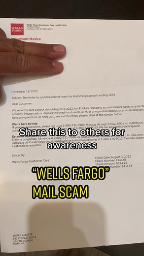 Sharing to spread awareness. Would hate the thought of an innocent person, or even possibly a loved one, getting scammed out of their hard earned money. Imagine someone who is in desperate need of money, especially around the holidays, gets a fake check 🥲 Scammers are getting better and better everyday. Stay vigilant and trust your instincts. If you receive this type of mail, report this to USPS. If you randomly receive a check and something feels off, have it verified. #scammers #scamalert #no