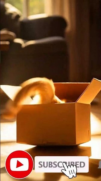 🤣 Cat Stuck in Box with Wiggly Tail | Funniest Cat Short Ever 🐾📦