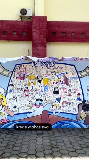 Mural Karya Mahasiswa FSMR dan FSR ISI Yogyakarta
