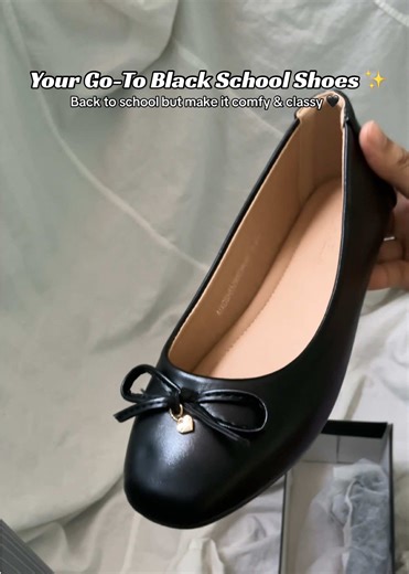 The Perfect Black Flats for School Days ✨