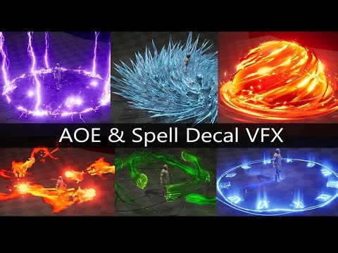 AOE and Spell Decal VFX ( with SFX )