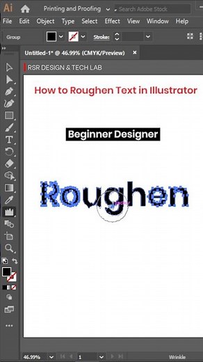 Illustrator Roughen Effect: Make Text Look Distressed in Seconds! 🔥