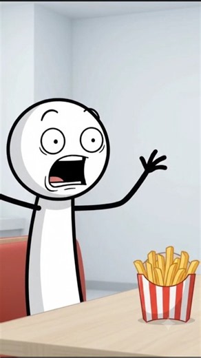 Who Took the BIGGEST Fry? 😂🍟 | Stickman Comedy