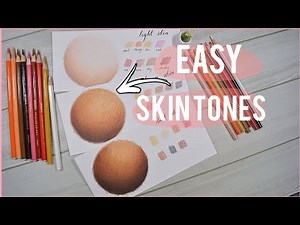How to draw with cheap color pencils realistic skin / how to shade skin tone with colored pencil