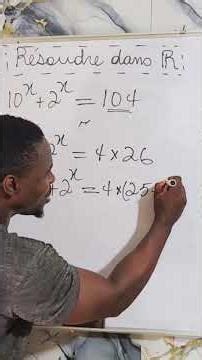 Résolution d'équation exponentielle #mathematiques #equationsolving #math #mathematics